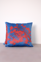 VELVET CUSHION COVER BLUE&RED THCM_BR