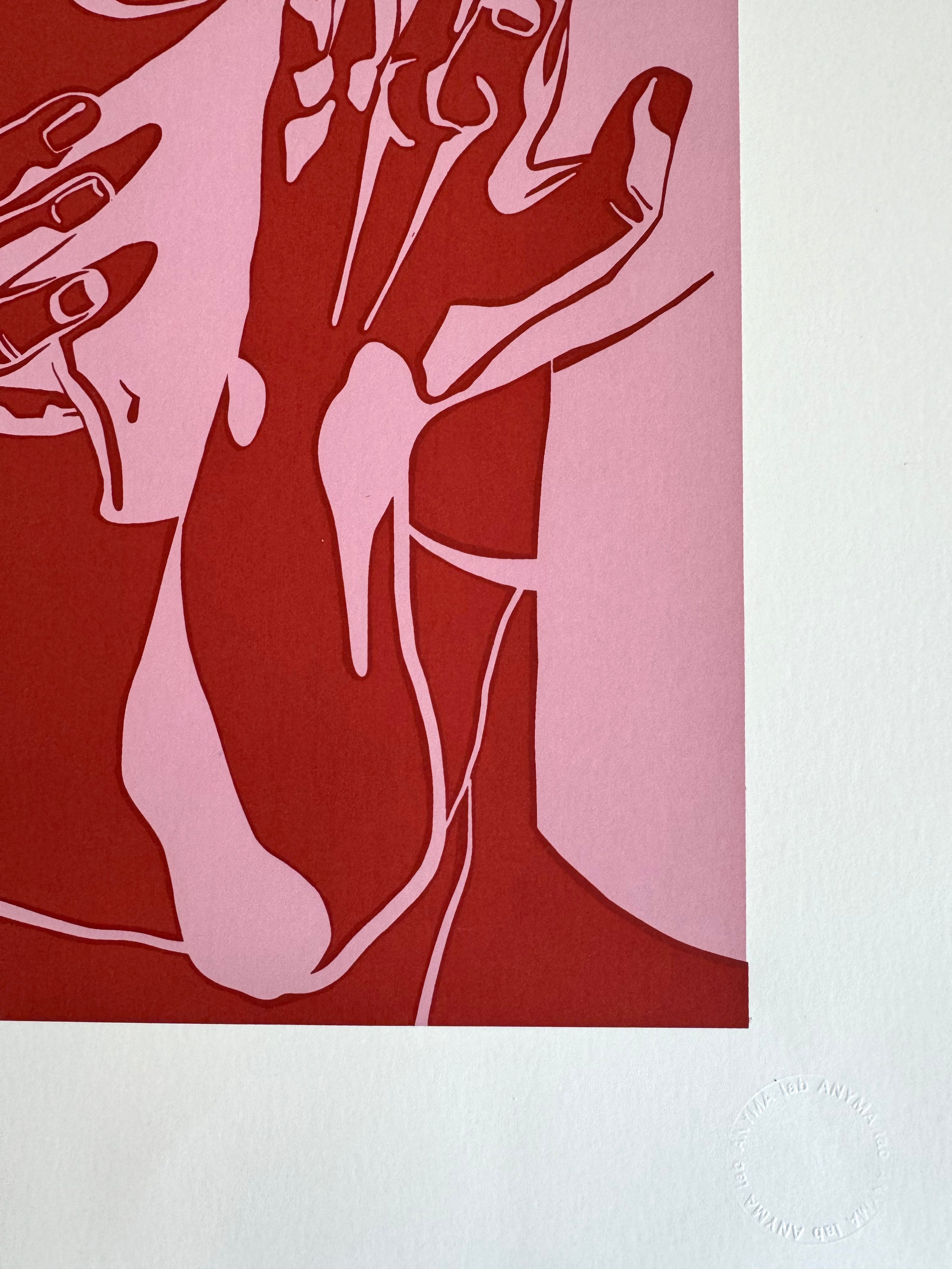 SCREENPRINT "KIND" 50x35cm