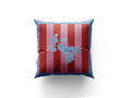 VELVET CUSHION COVER RED&ROSE THCR_RRB