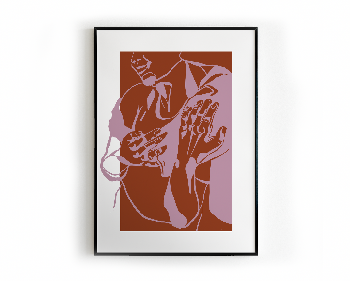SCREENPRINT "KIND" 50x35cm