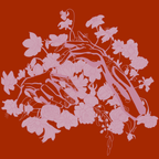 VELVET CUSHION COVER RED&ROSE THCM_RR